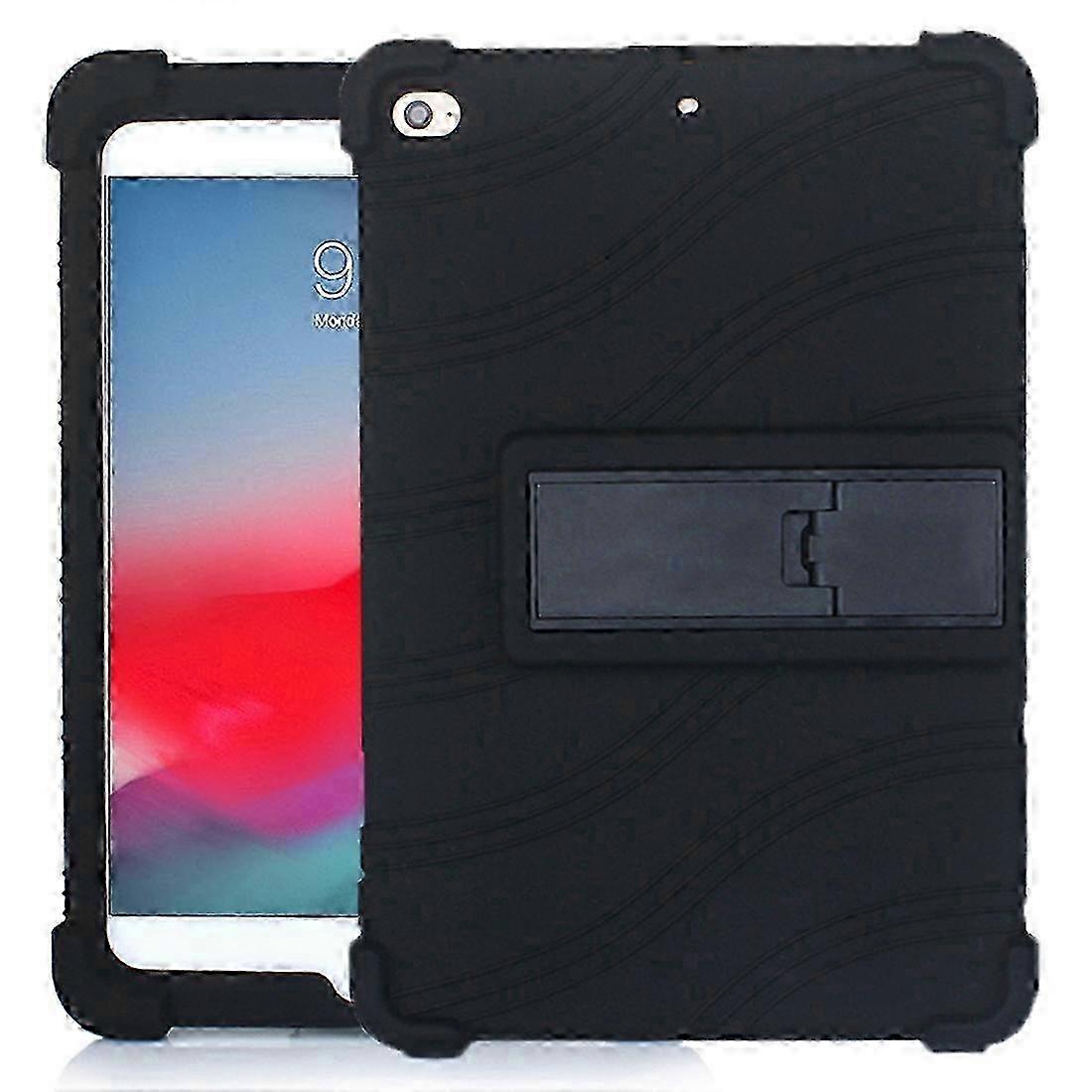 For iPad mini 5 / 4 Tablet PC Silicone Protective Case with Invisible Bracket