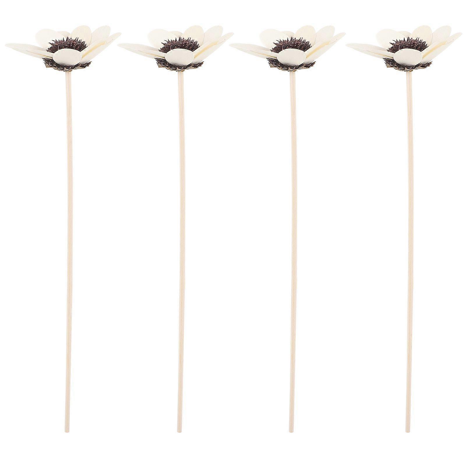 4Pcs Diffuser Sticks Wood Dry Flower Essential Oil Aroma Diffuser Sticks Replaceable Aroma Sticks