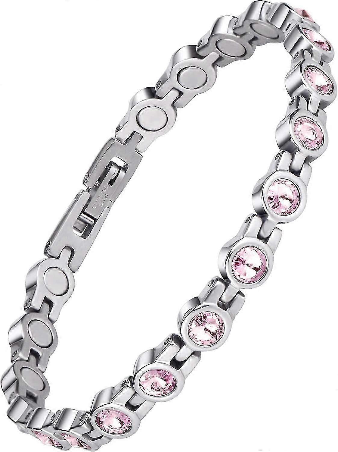 Magnetisk armbånd for kvinner, titanstål, smertelindrende terapi, leddgikt.
