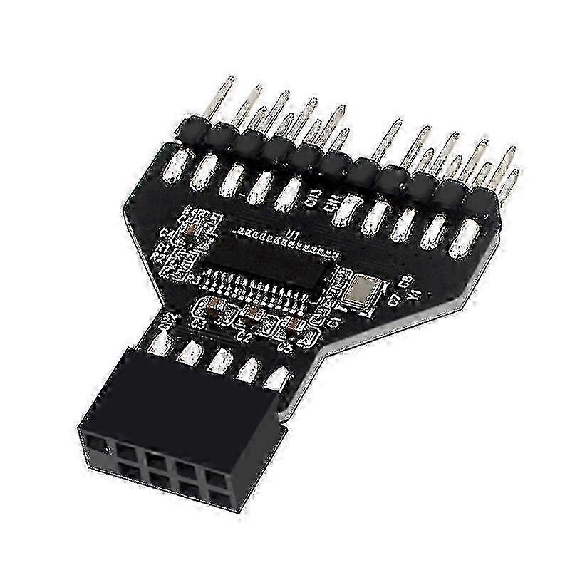 Desktop 9-pin Usb2.0 Hub Connector Motherboard Usb 9pin Splitter For Computer