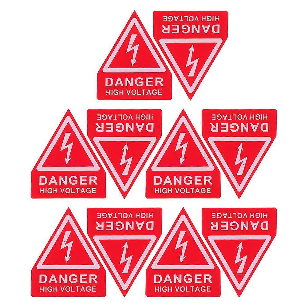 Caution Electric Shock High Voltage Warning Stickers for Panels 40Pcs