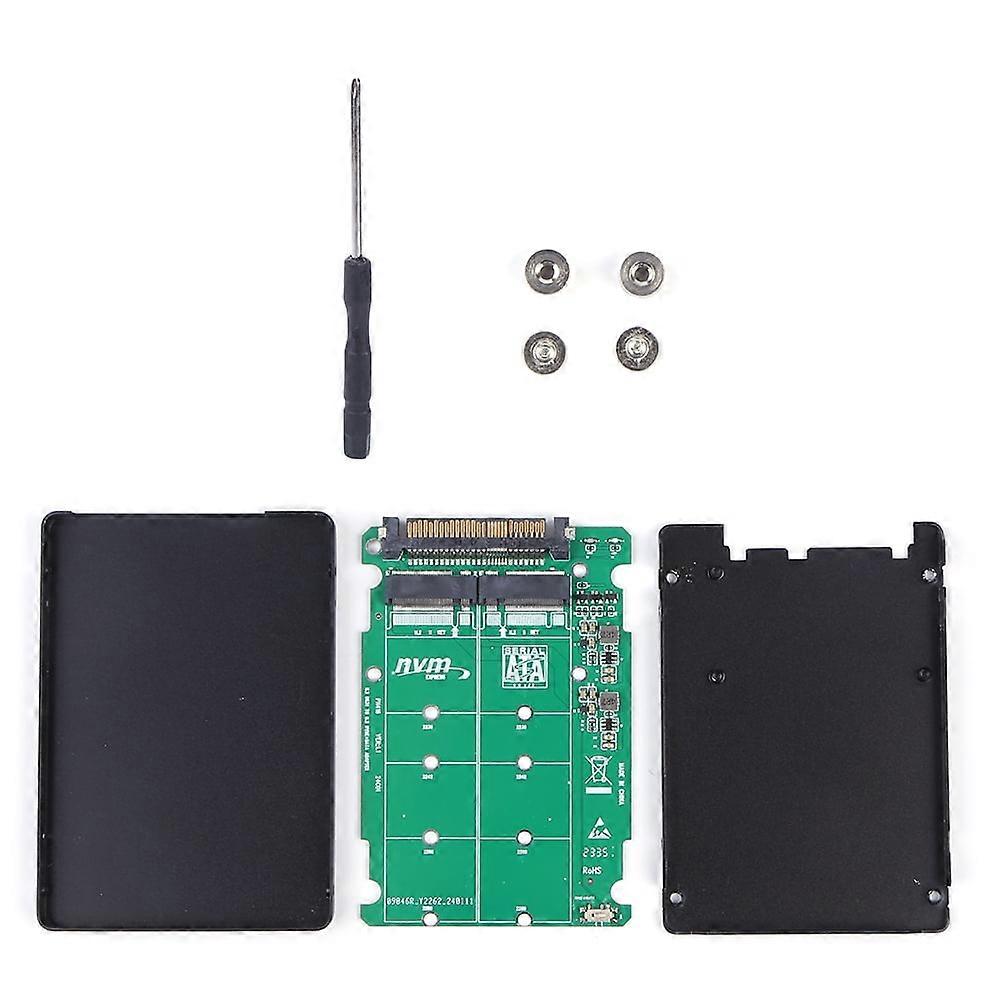 Jixopn M.2 SSD to U.2 Adapter 40Gbps, M.2 NVMe/SATA NGFF to U.2 SFF-8639, M Key/B Key Compatible with Desktop PC