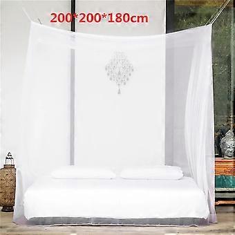 Moskitiera RnemiTe-amo do baldachimu łóżka, Twin/Twin XL, kompatybilna z patio i kempingiem, zawiera zestaw do zawieszania i torbę do przechowywania, biała