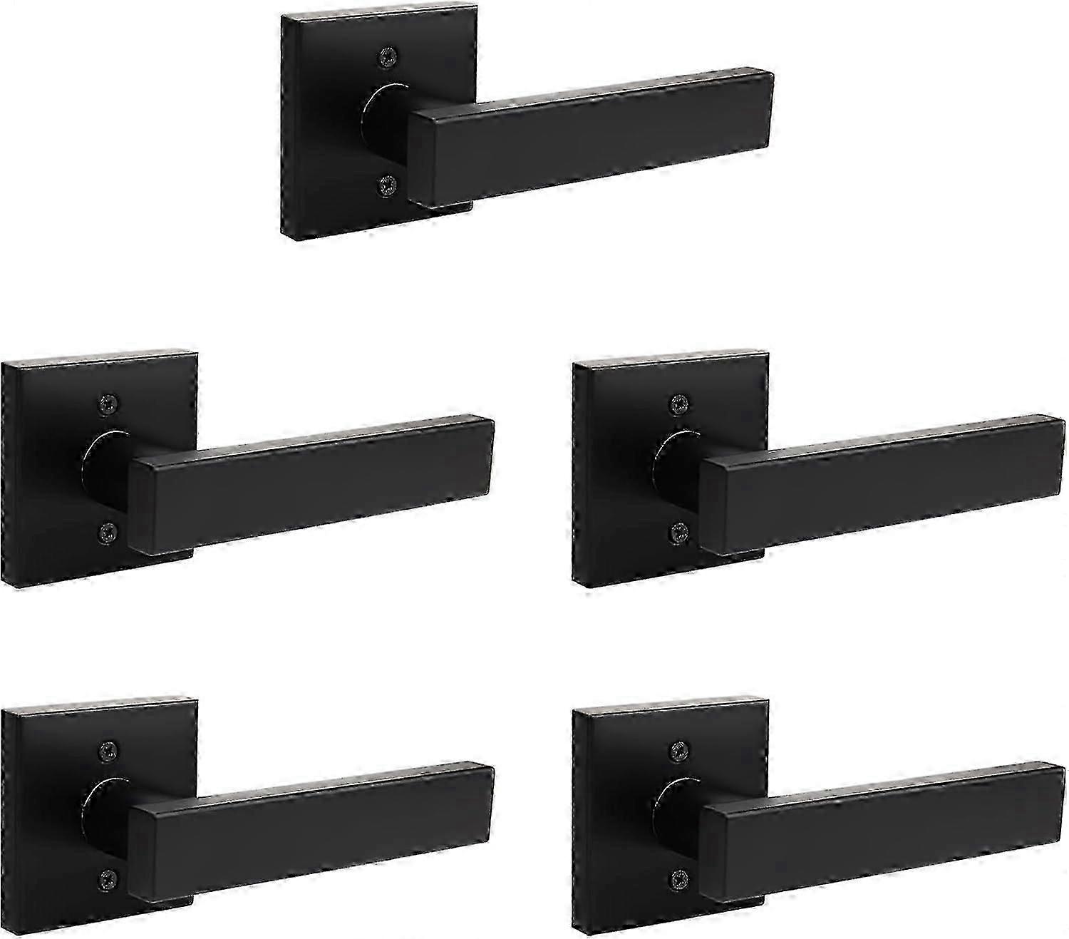 5 Pack Black Dummy Door Handle Non-Turning Interior Door A-J
