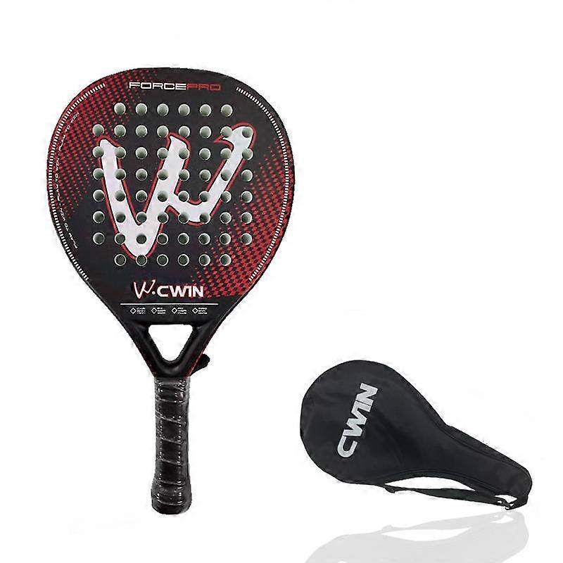 Carbon Fiber Padel Racket with EVA Core, Powerful Control, Comfortable Grip and Carry Bag