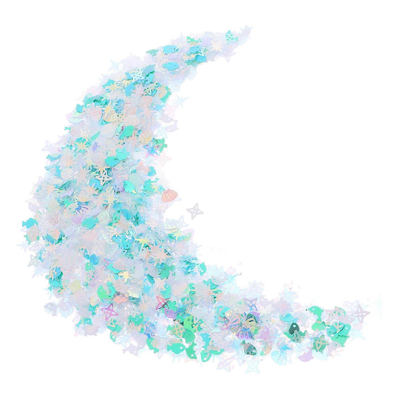 DIY Sequins Turtle Dolphin Shell for Decoration 2 Bags PVC Craft Filling Charm