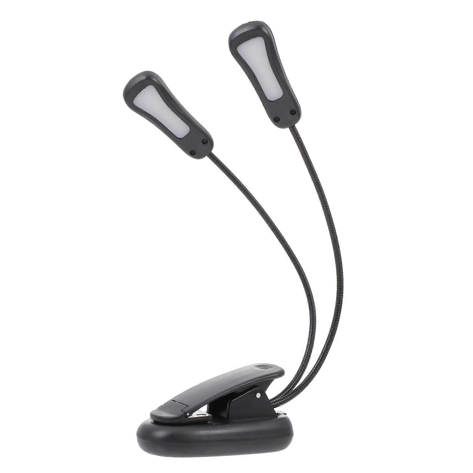 LED Desk Lamp Rechargeable Eye Protection Adjustable Brightness for Reading Home Office Black