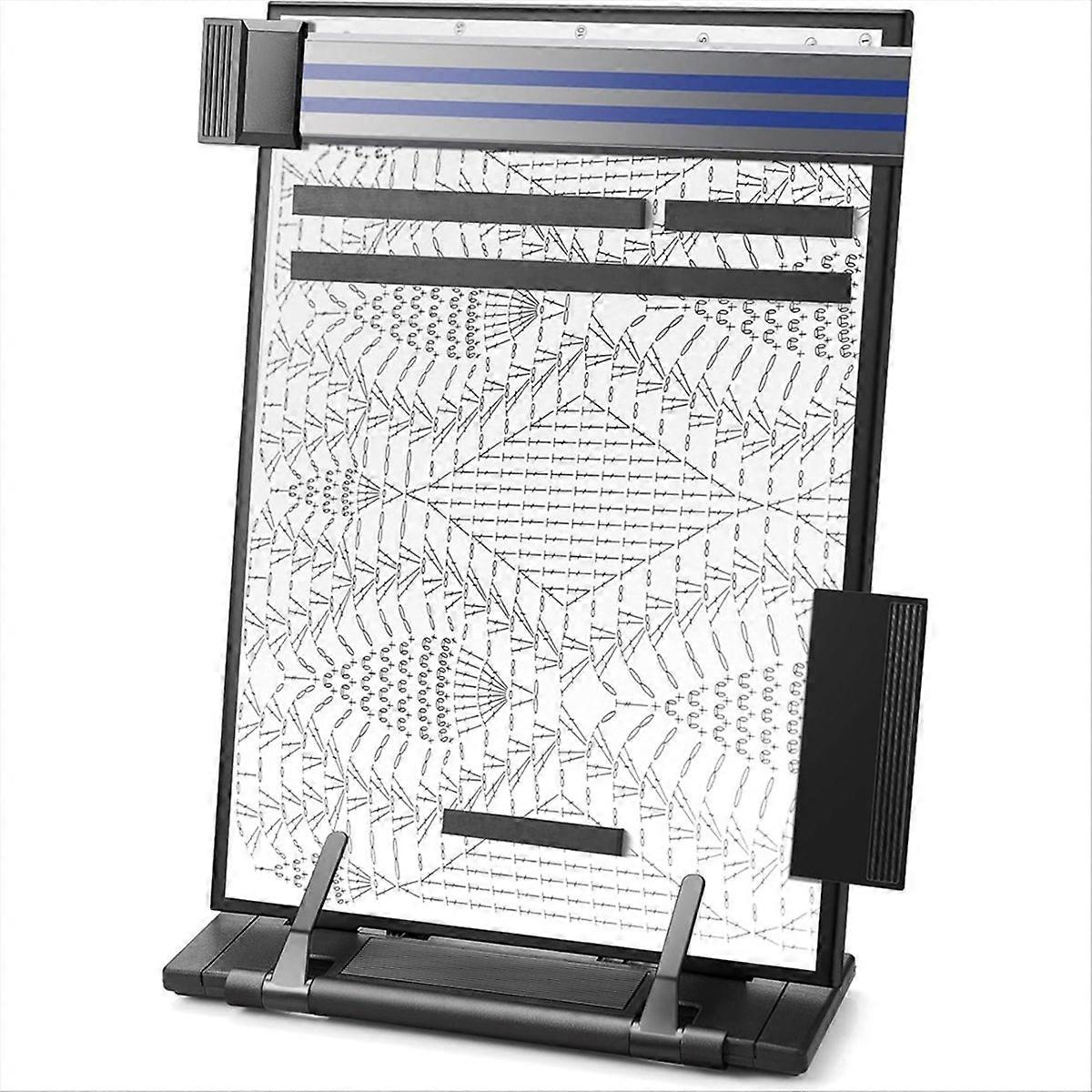 Knitting pattern holder with 4 magnets A