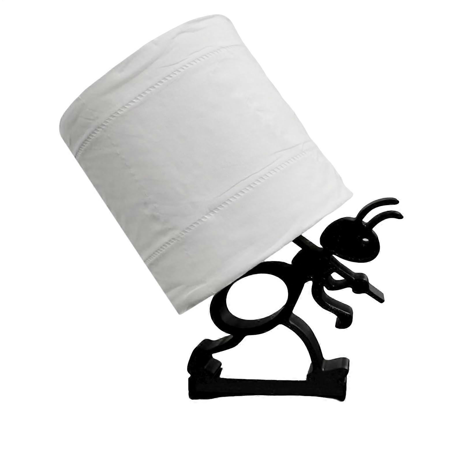 Ant Shaped Wall Mounted Toilet Paper Holder with Shelf, Creative Space Saver for Bathroom