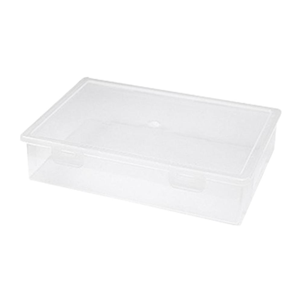 Plastic File Organizer Transparent Square Storage Box A4 Storage Box File Storage Box S