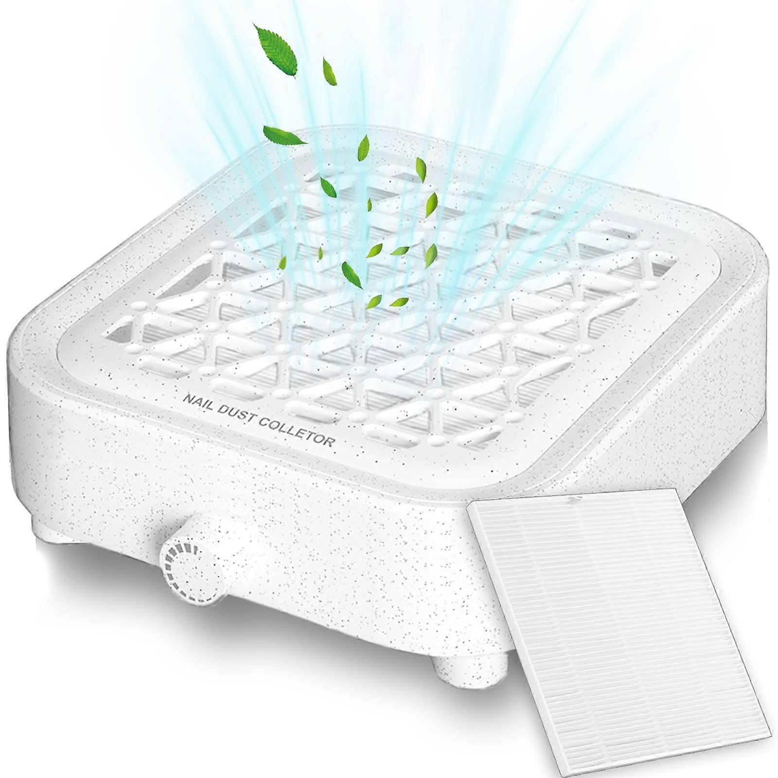 Professional Nail Dust Collector with Powerful Suction and Adjustable Speed for Manicure Salon
