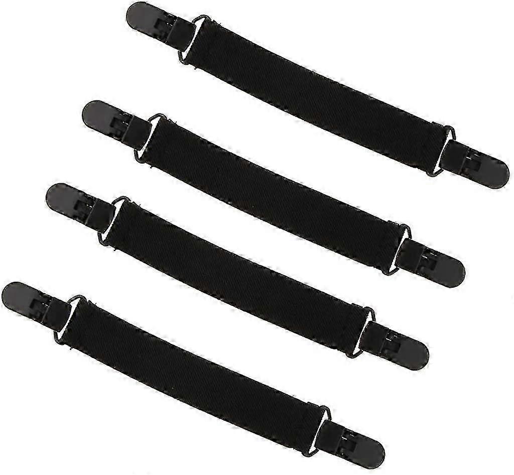 2pair Elastic Womens Mens Boot Strap Pant Stirrups With Heavy Sturdy Clips