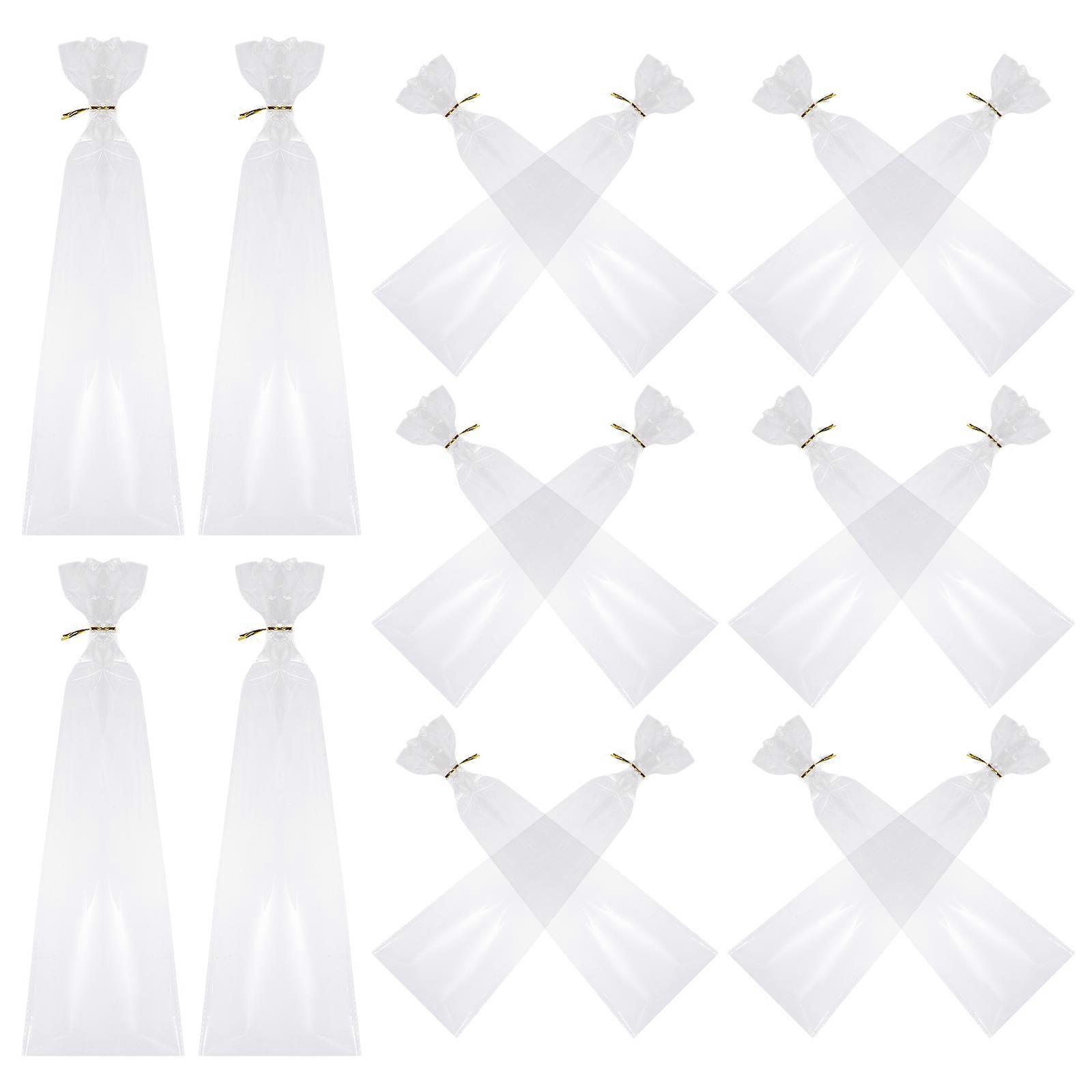 Bread Bag Transparent for Storage Use 100Sets Loaf Storage Sacks