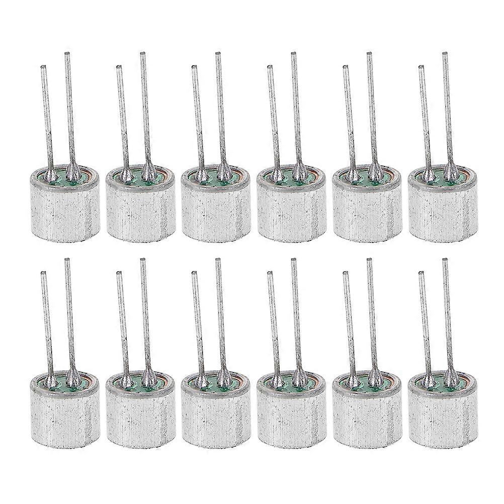 Electret Microphone Cylindrical Condenser Mic for Sound Capture 30Pcs