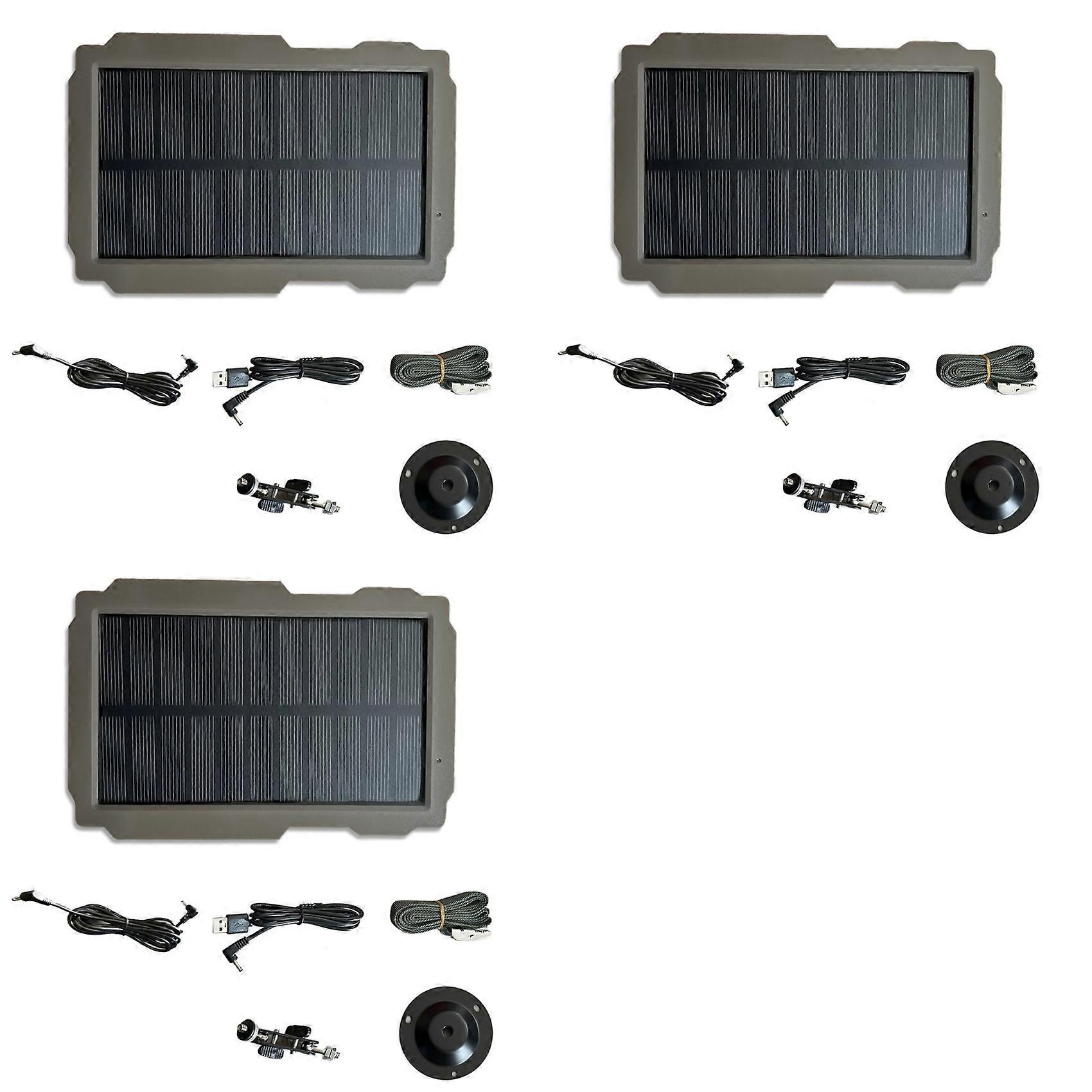 3X Camera SP-03 Trail Camera Solar Panel Kit for Suntek Trail Camera All Model Camera Panel Charging Panel US Plug