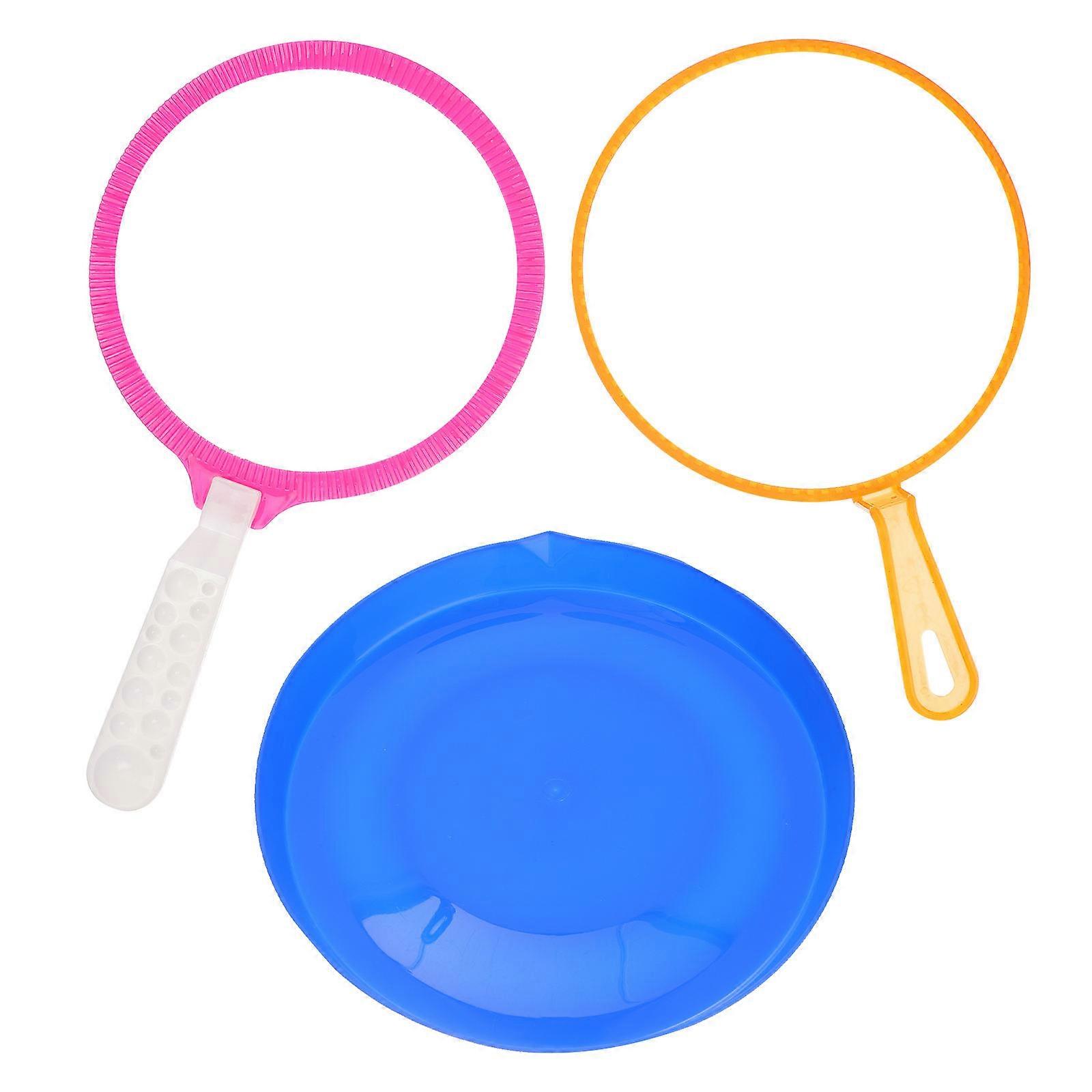 Blowing Bubble Set Bubble Circle Tool for Use 3Pcs Assorted Toys