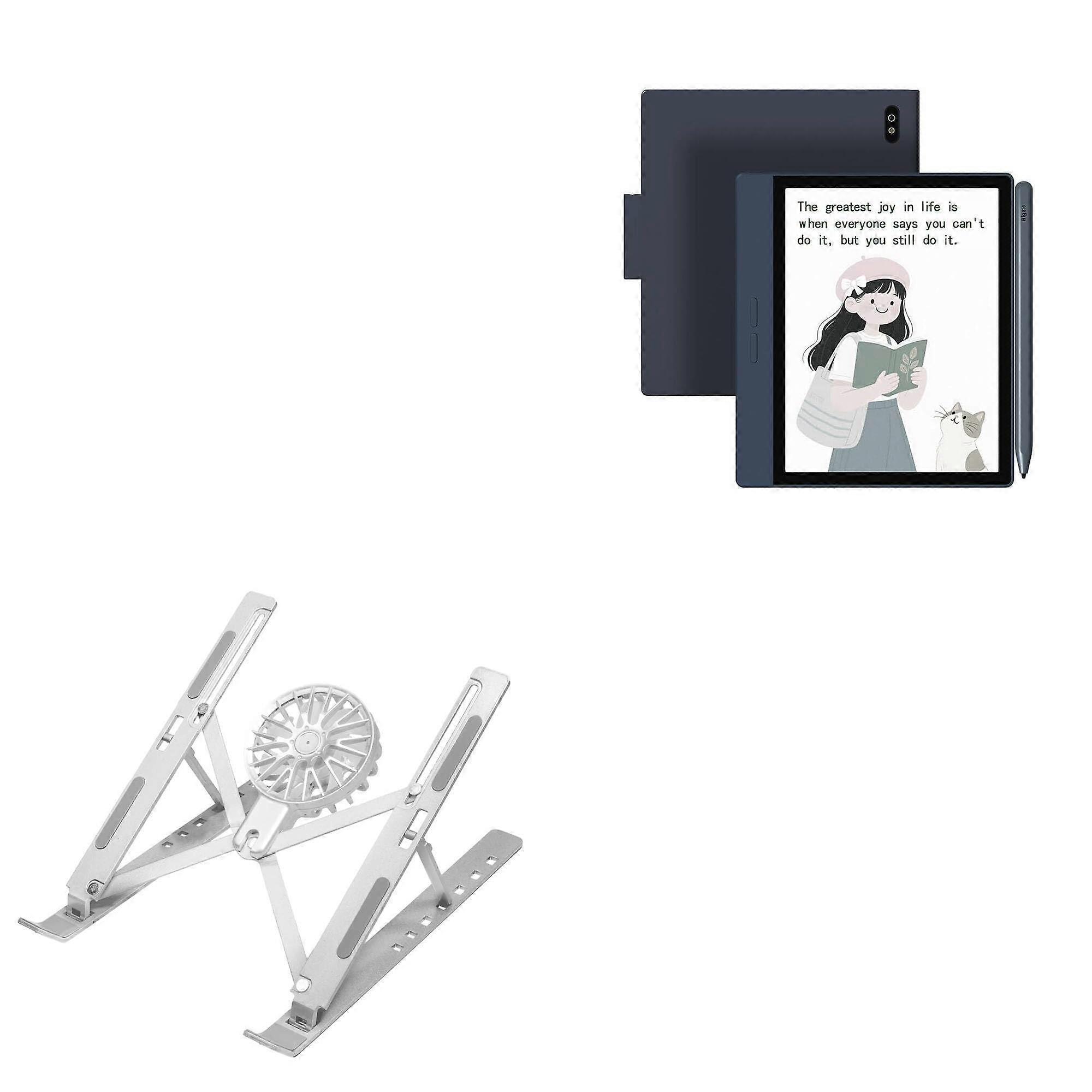 Adjustable Tablet Stand with Cooling Fan for Bigme B7 7 Inch, MultiAngle Aluminum Holder
