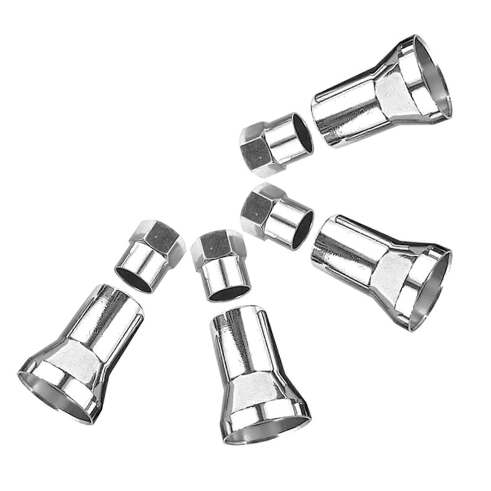 Valve Stem Covers Tpms Tire Valve Stem Cap for Car Use 20Sets Silver Chrome