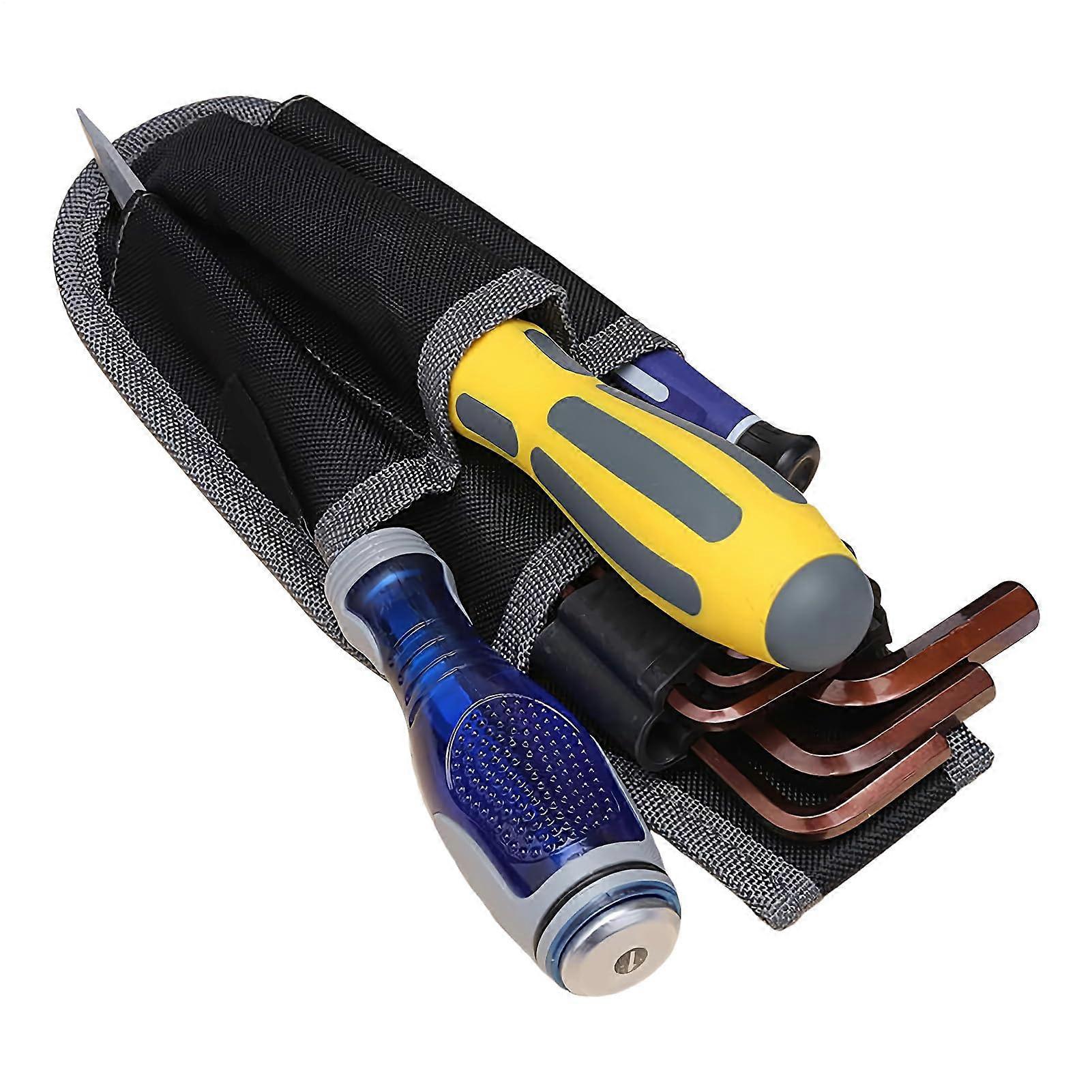 Heavy Duty Tool Belt Pouch with MultiPocket Storage and Adjustable Belt Clip for Handyman