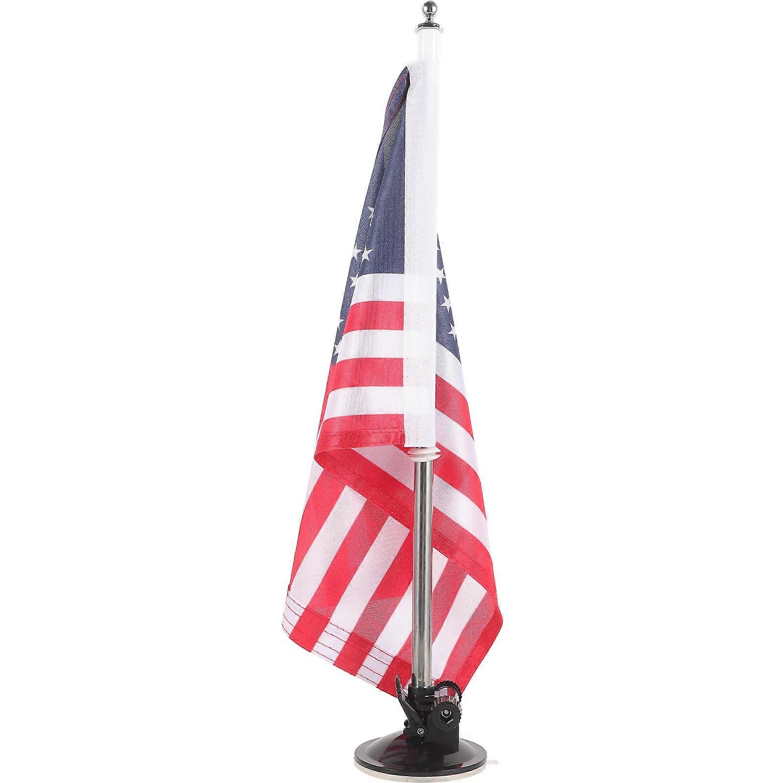 Flagpole Bracket Car Flag Mount for 4Sets Suction Cup Holders