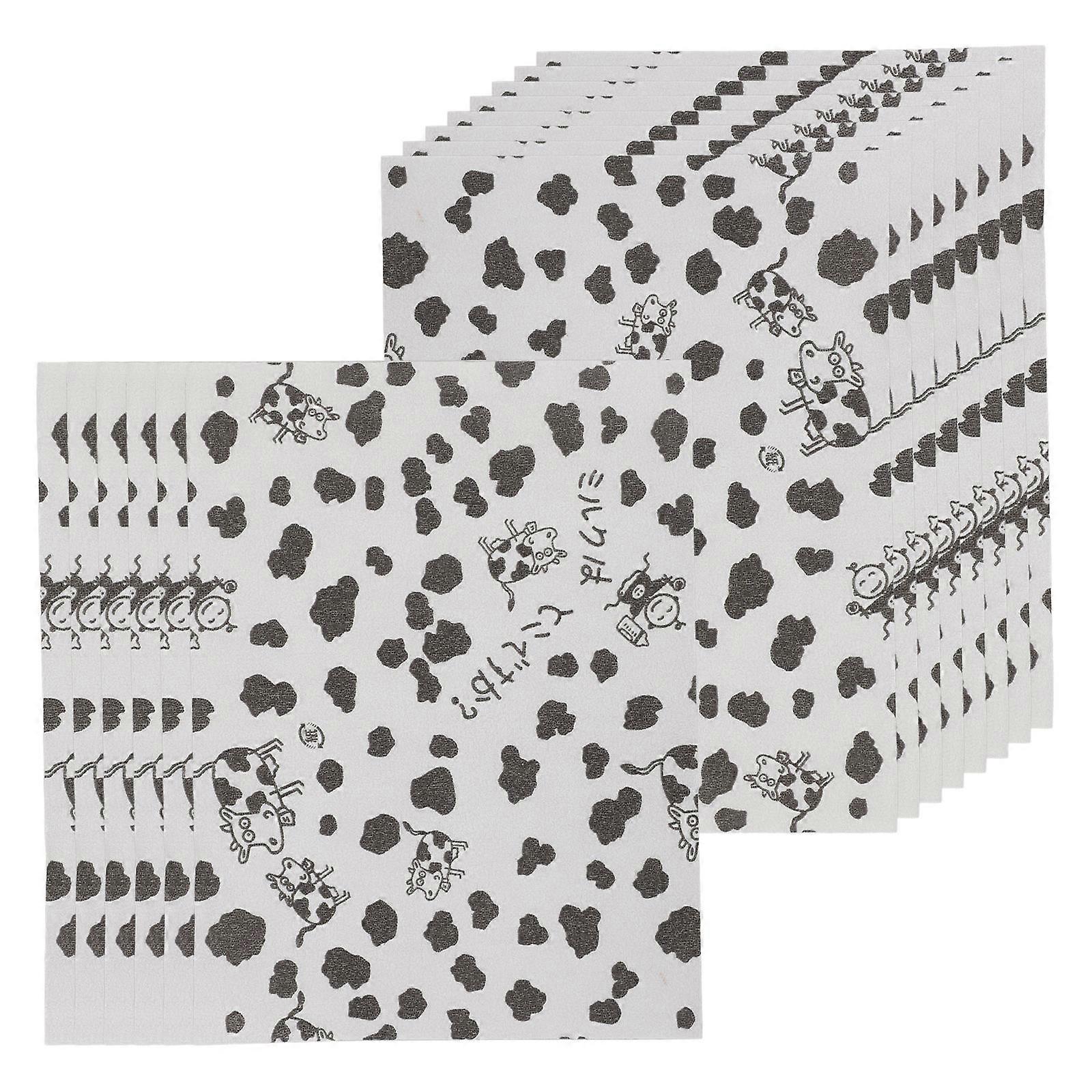 Candy Packaging Sheet Artistic Design Rectangular Cow-Themed Decorative Food Packing 100Sheets