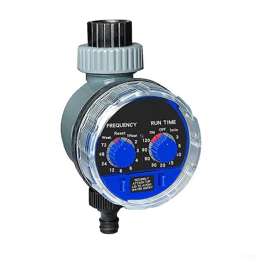Garden Watering Timer with IP65 Waterproof Leakproof Ball Valve, Battery Powered Irrigation Controller