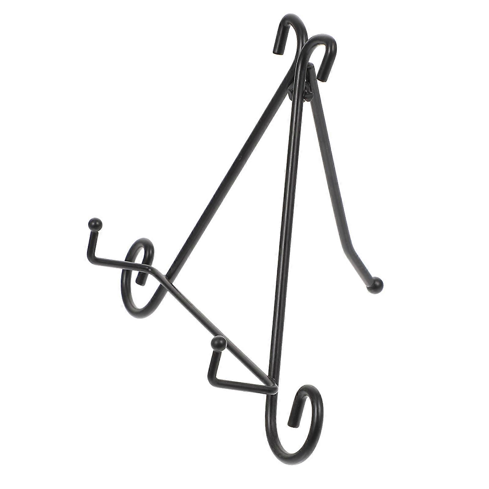 Photo Frame Display Rack Iron Craft for Display Black Desktop Shelf