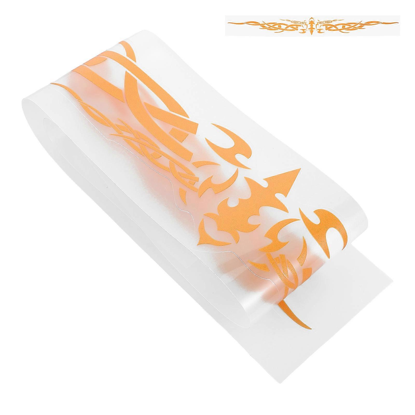 Yellow Car Sticker for Vehicle Front Windshield Decoration