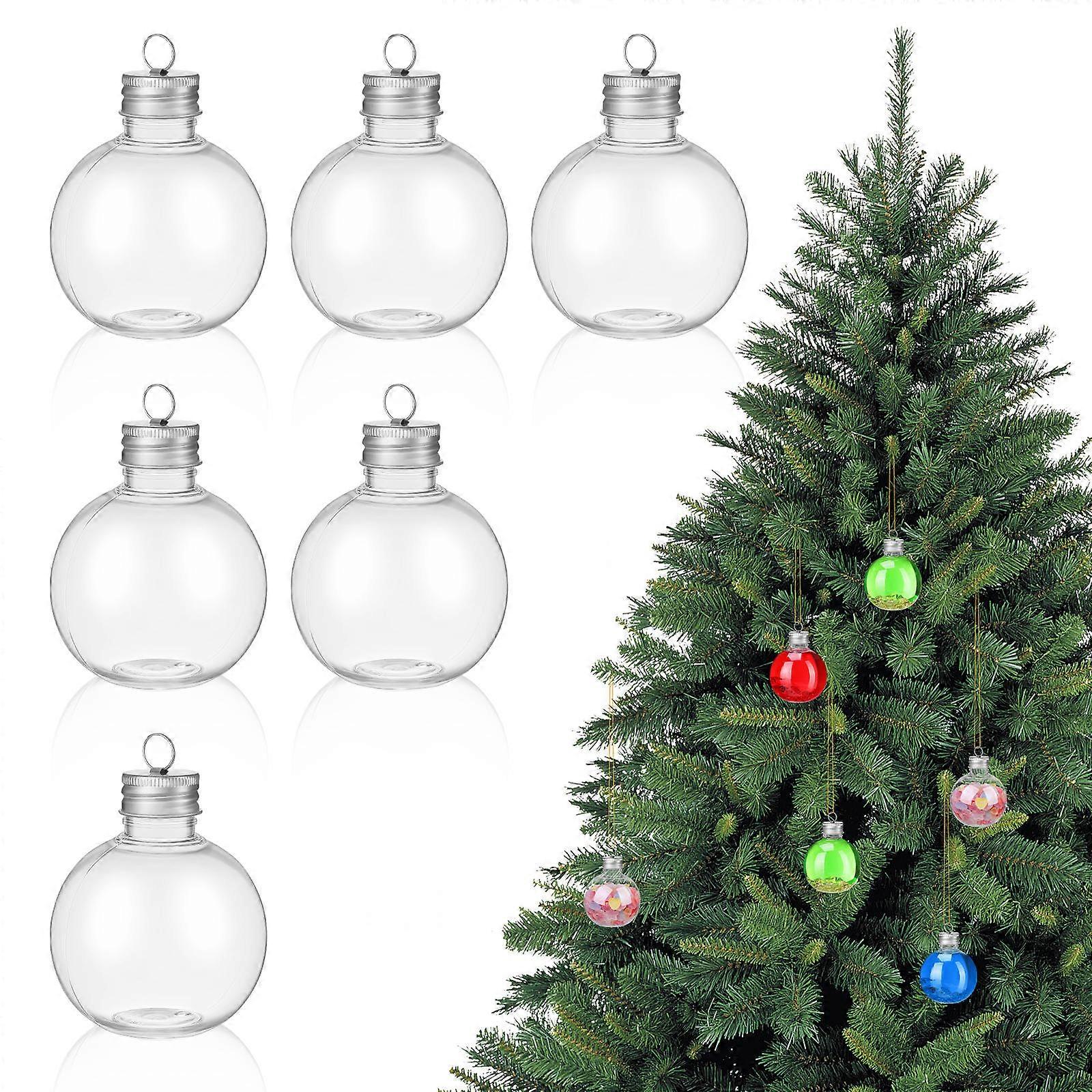 Candy Bottle Bulb Shaped Bottle for Beverage Storage 6Pcs Clear Portable Bottles