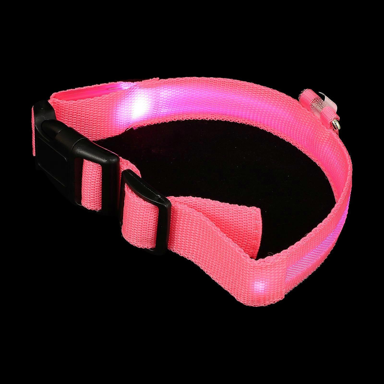 Flashing Pet Collar Adjustable Light Up Dog Necklace 4Sets