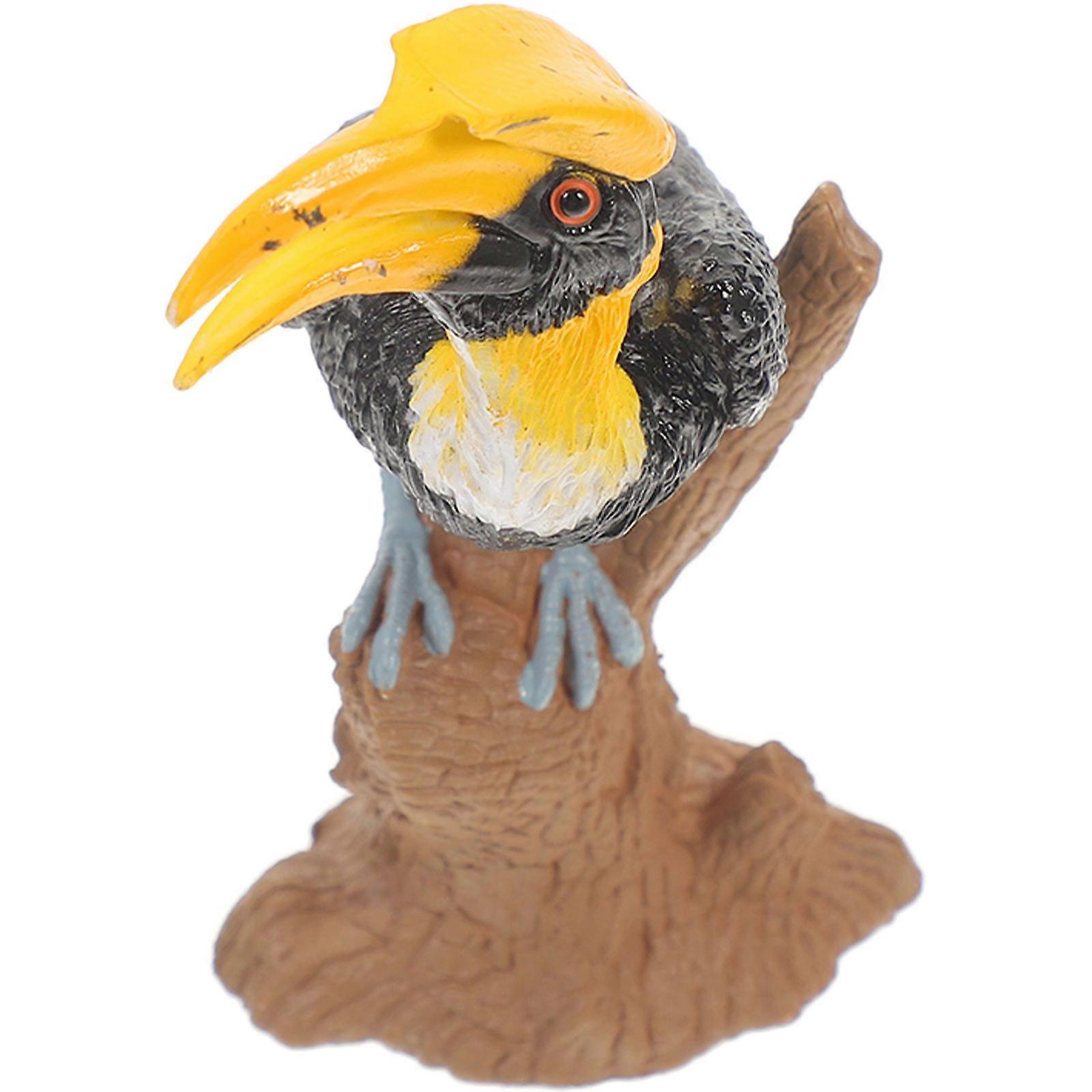 Lifelike Hornbill Simulation Bird Model for Home Decor