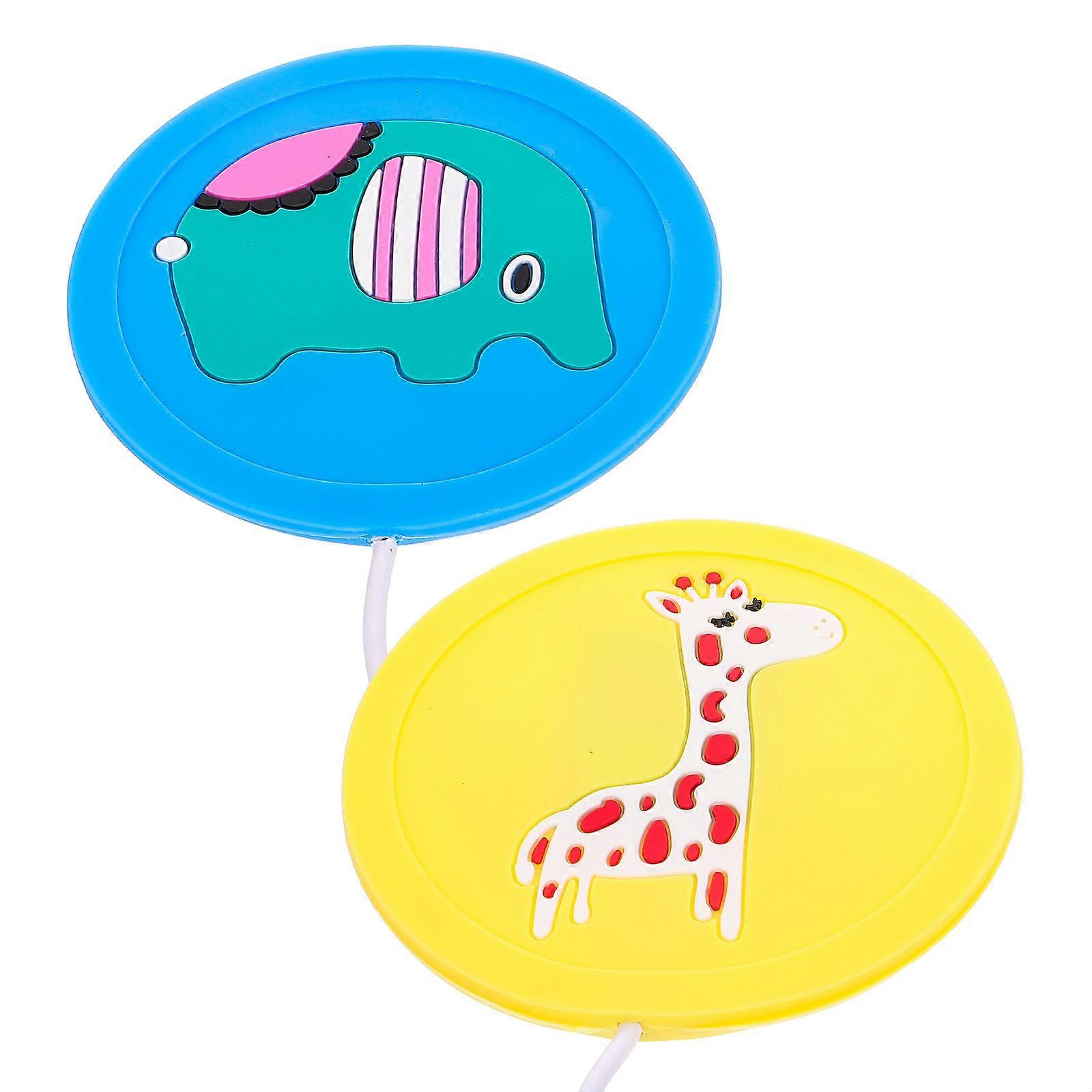 Baby Bottle Warmer Silicone USB Cup Heating Mat 2Pcs Coaster Set