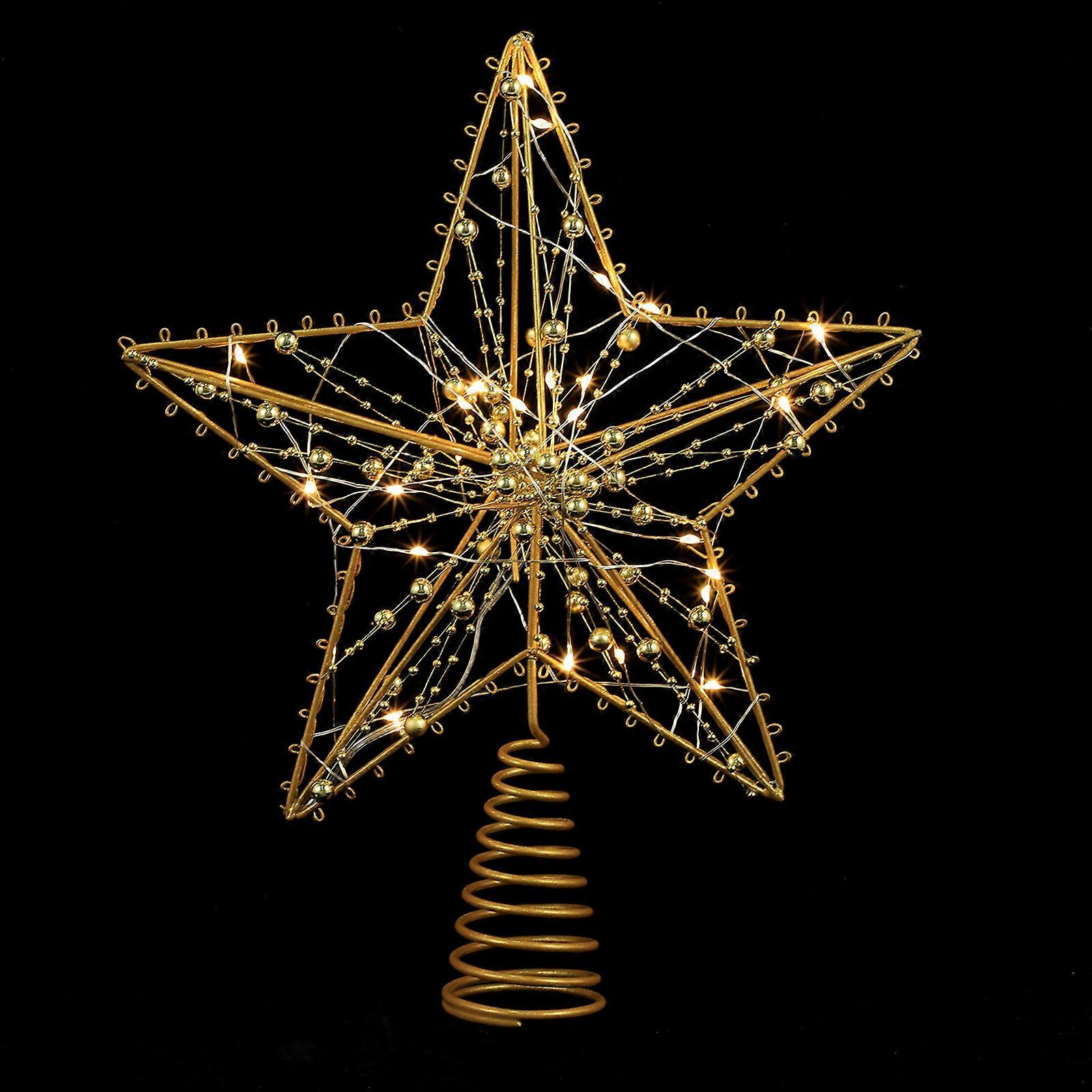 Christmas Tree Topper Five-Pointed Star for Decoration