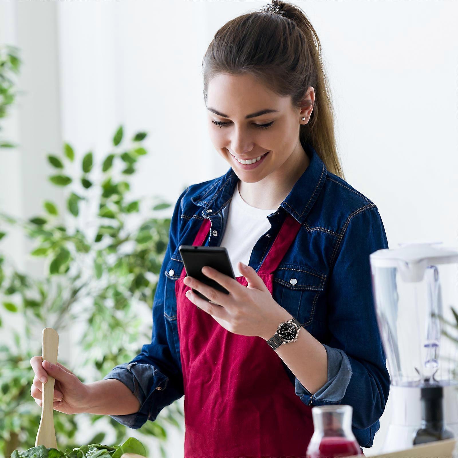 Black Steel Watch Band Strap Replacement Compatible with Watch 3