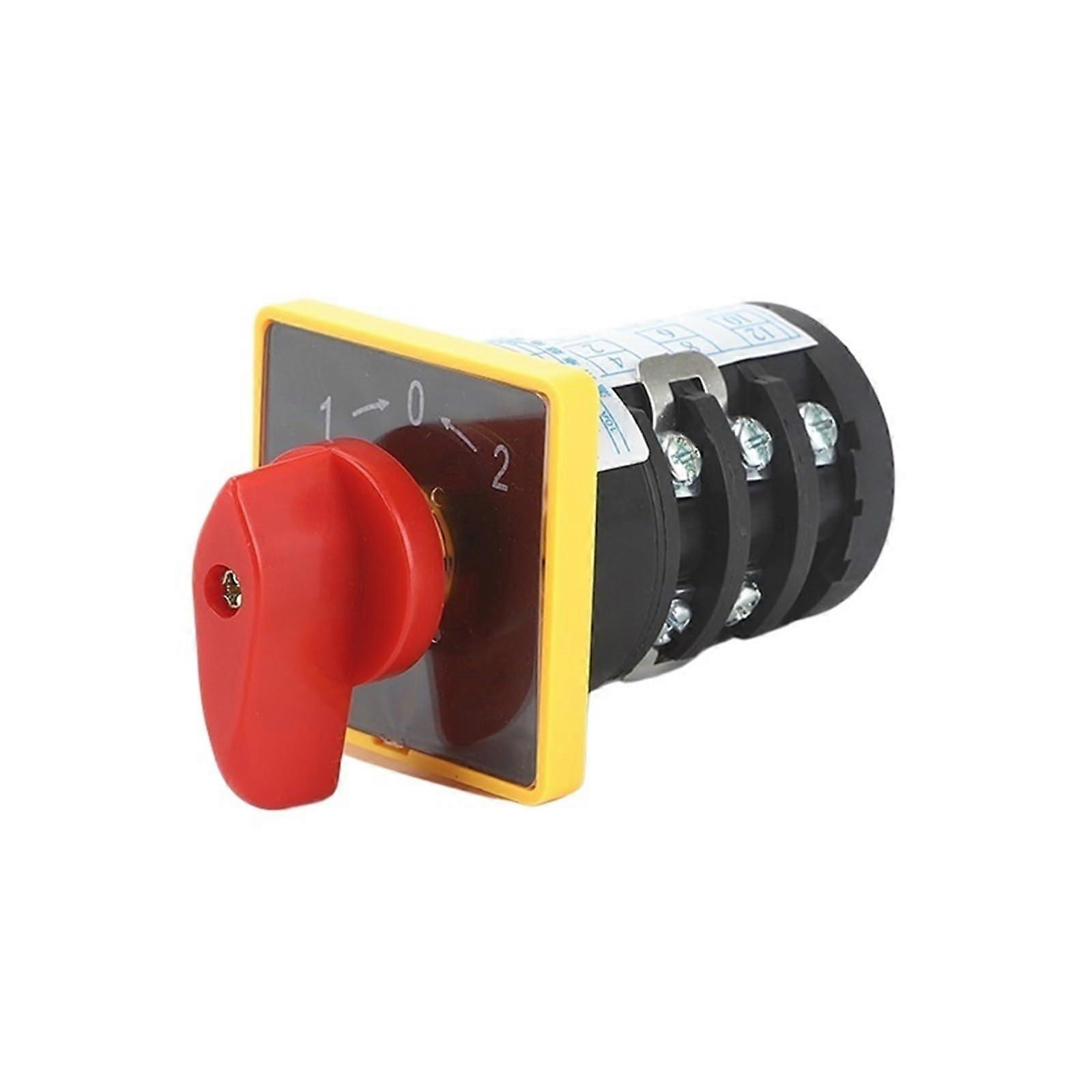 Cam Changeover Switch 10A 3 Position 3 Pole with Momentary Reversing Function for Industrial Control