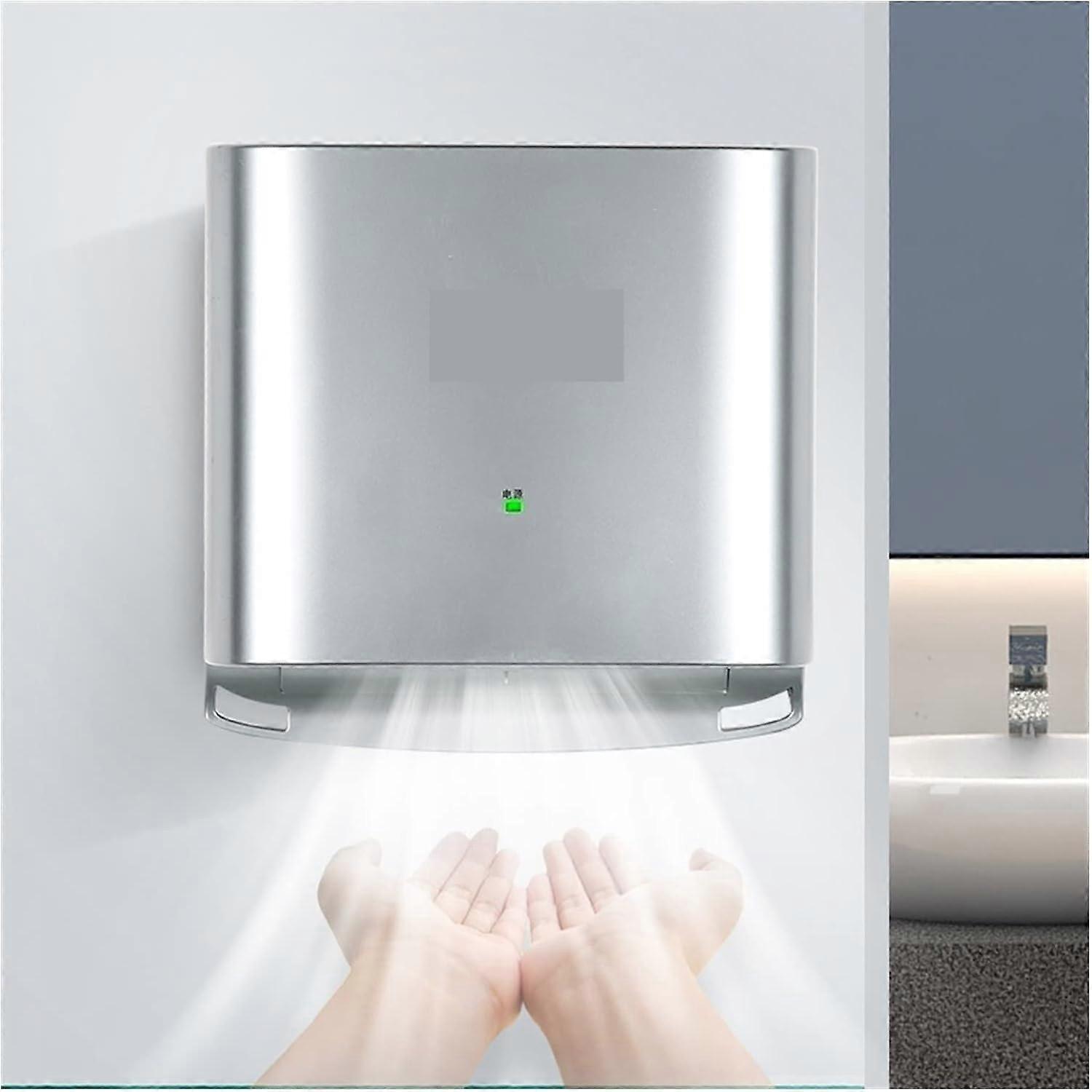 Automatic Hand Dryer with Speed Drying, Infrared Sensor, Wall Mounted Stainless Steel, Silver