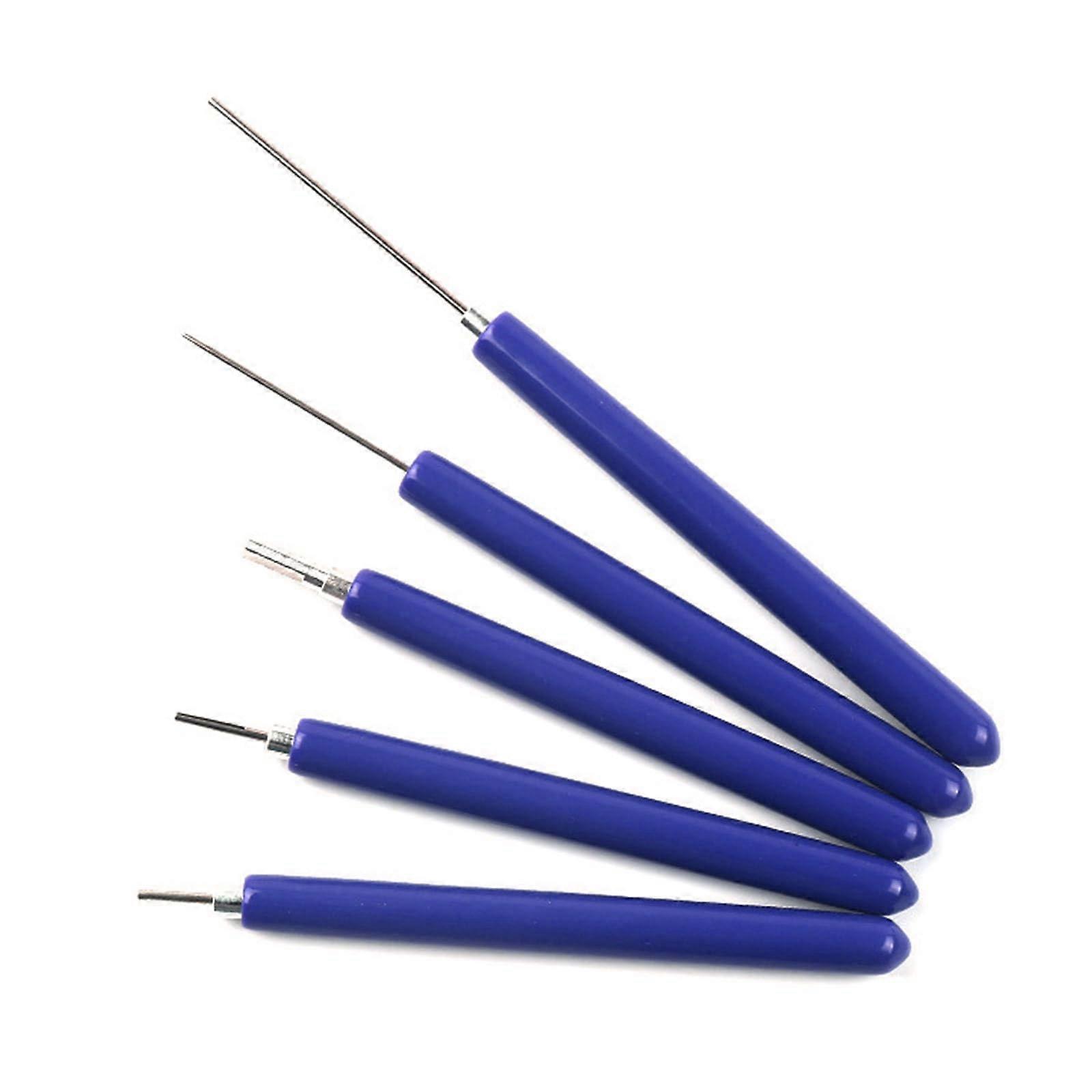 Quilling Tools Kit with 5 Slotted Needle Sizes for Card Making, Waterproof PVC Grip