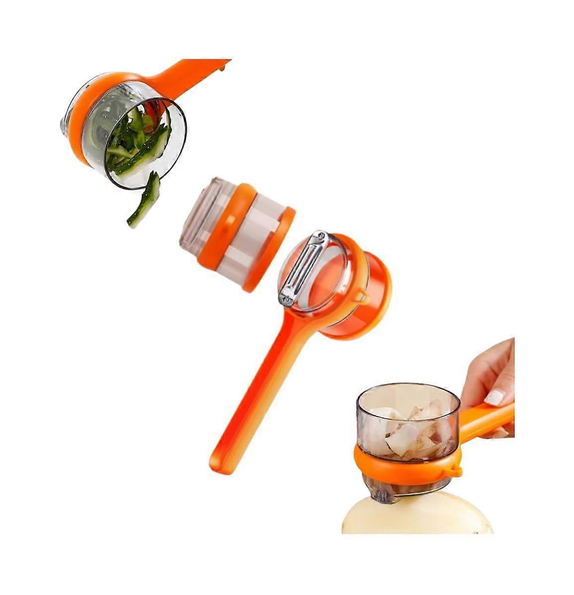 Vegetable Peeler with Storage Box and Ergonomic Grip for Easy Fruit and Vegetable Prep