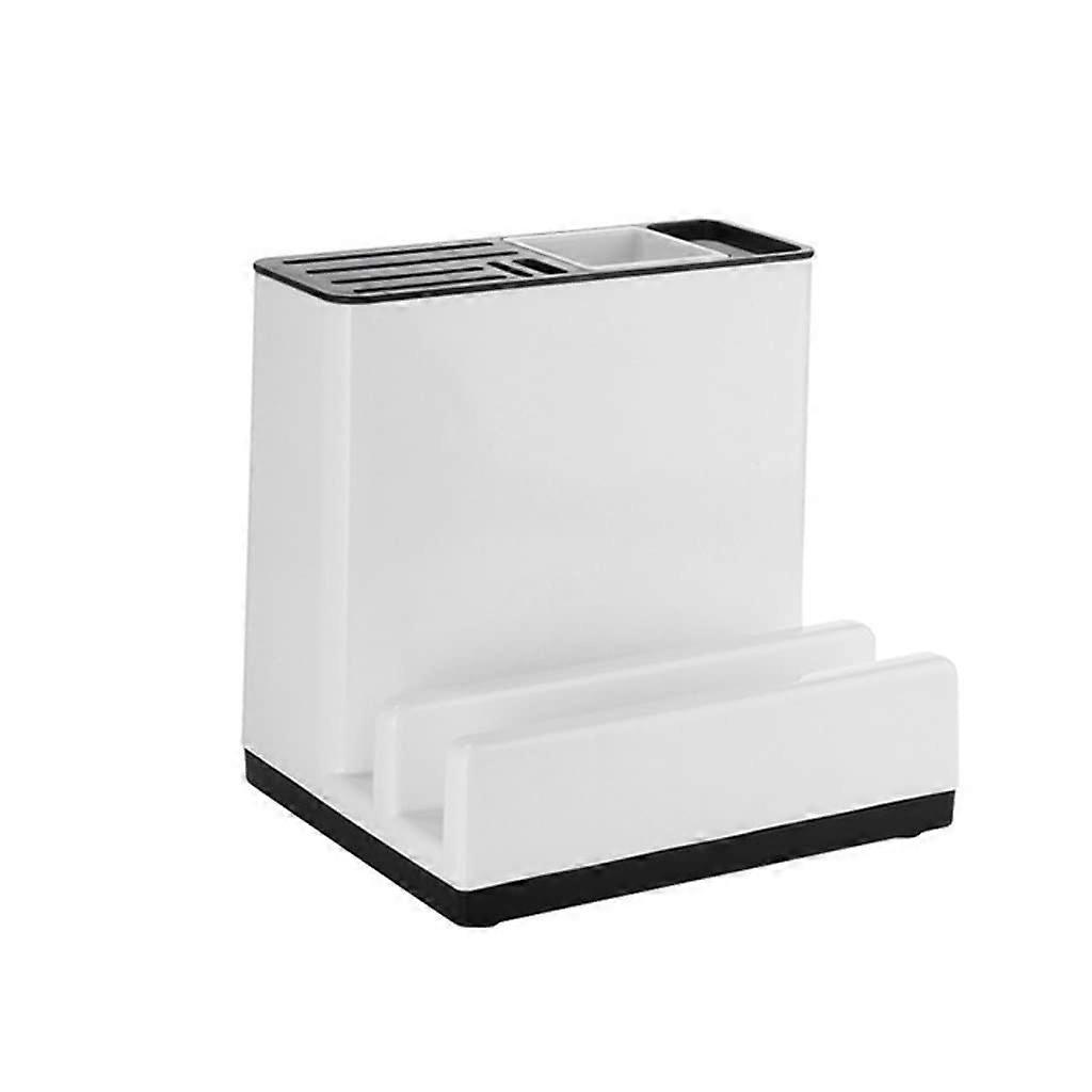 Kitchen Knife Holder with Cutting Board Organizer Rack for MultiFunctional Kitchen Storage