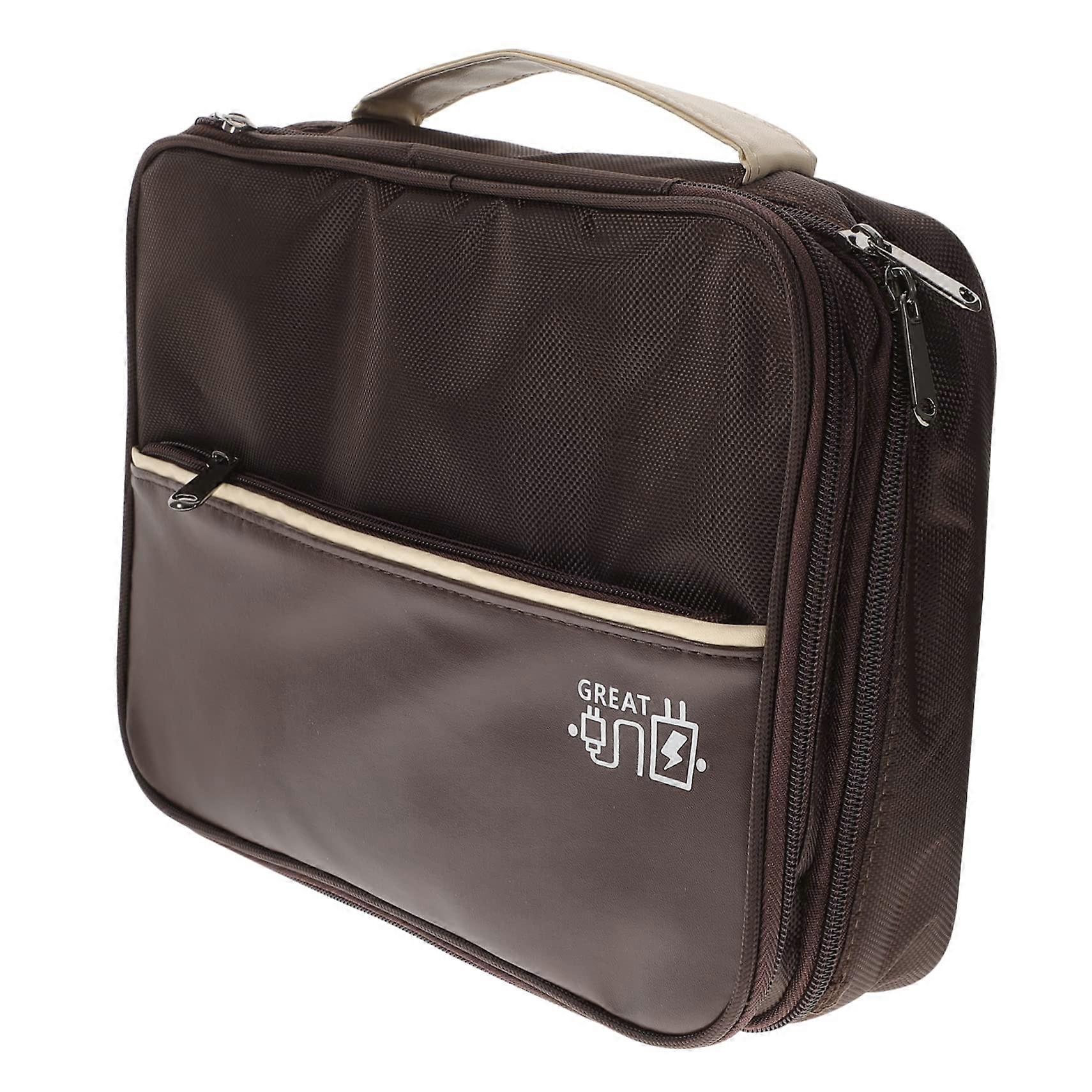 Electronics Organizer Bag with Multiple Pockets, WaterResistant Travel Cable and Charger Storage