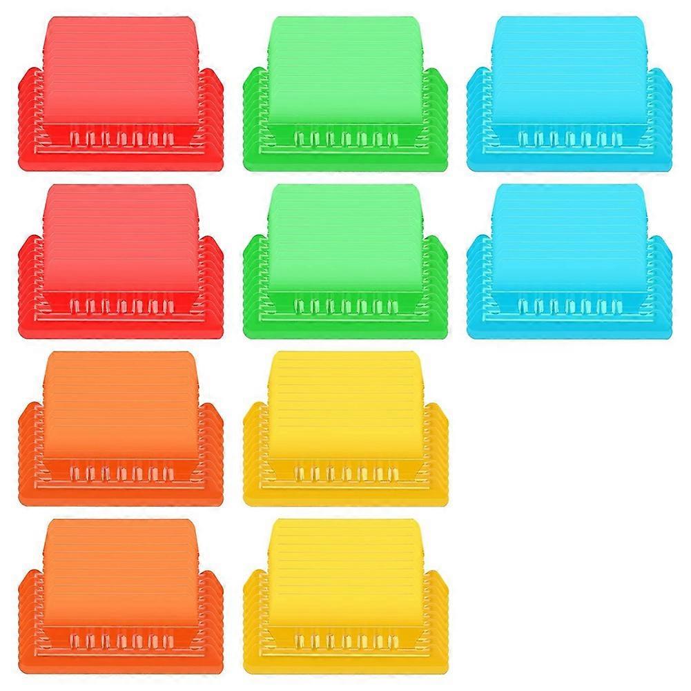 100 Peças File Folder Tabs 3,15 polegadas Pendurado File Folder Tabs e Inserções Plástico pendurado File Tabs, Multicolor