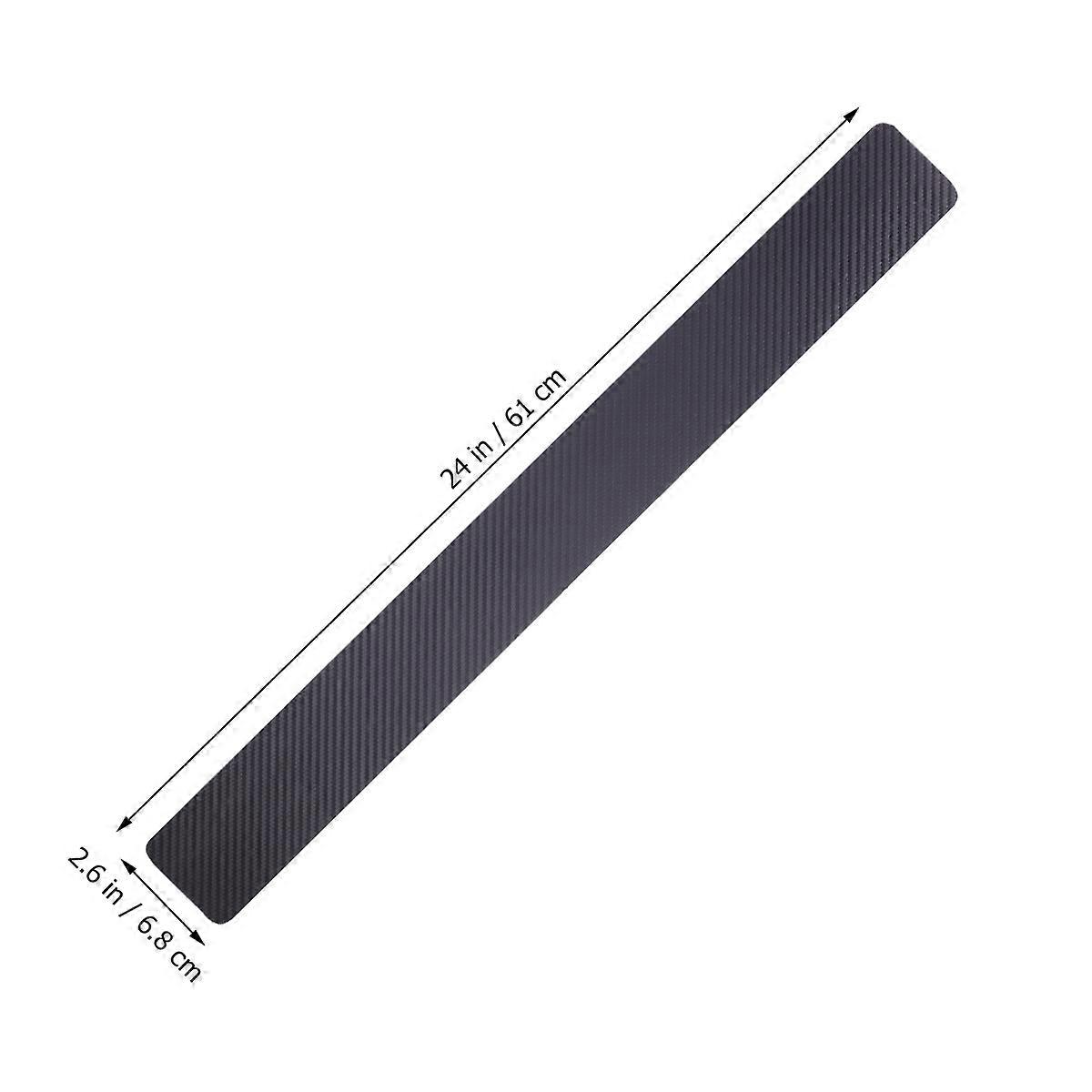 Black Anti-Scratch Stick 2Sets Car Threshold Strip for Protection Use