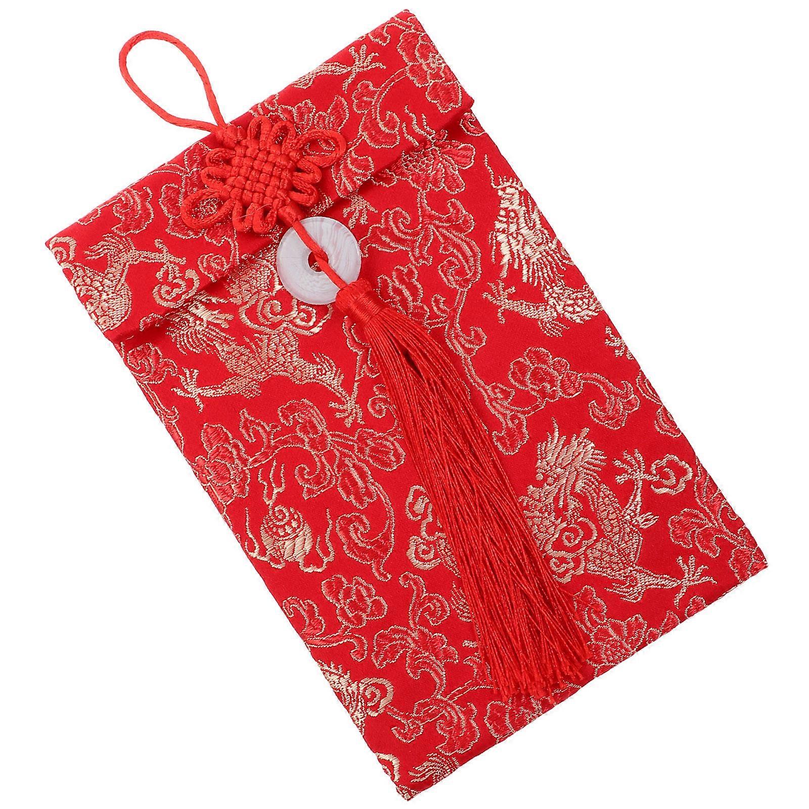 Gold Stamping Brocade Red Envelopes Red Envelope for Storage 2W Set