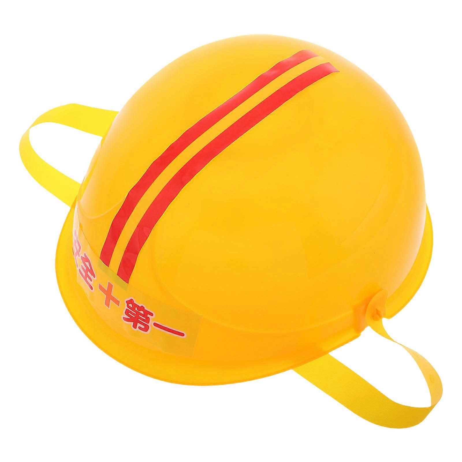 Kids Construction Worker Hat for Interactive Play Durable Plastic Toy