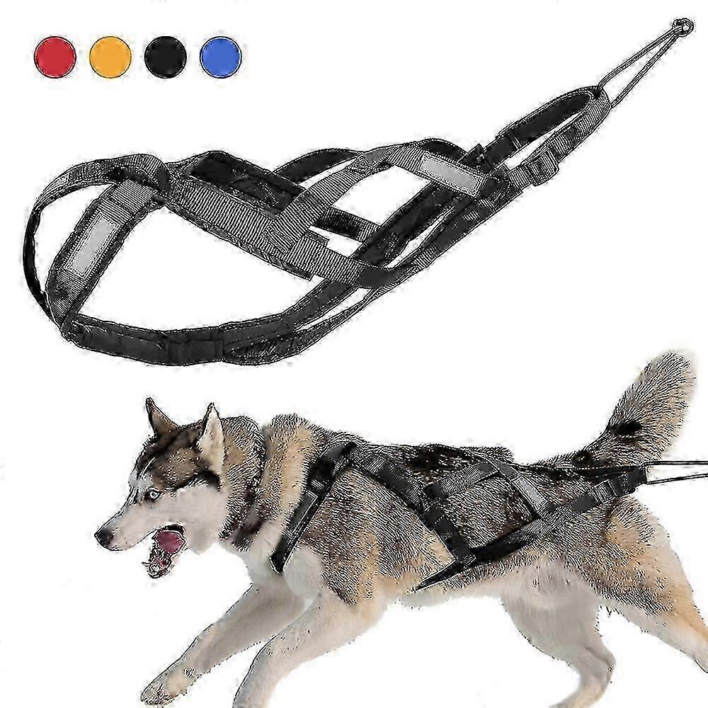 Dog Sledding Weight Pulling Harness Reflective for Pets Training