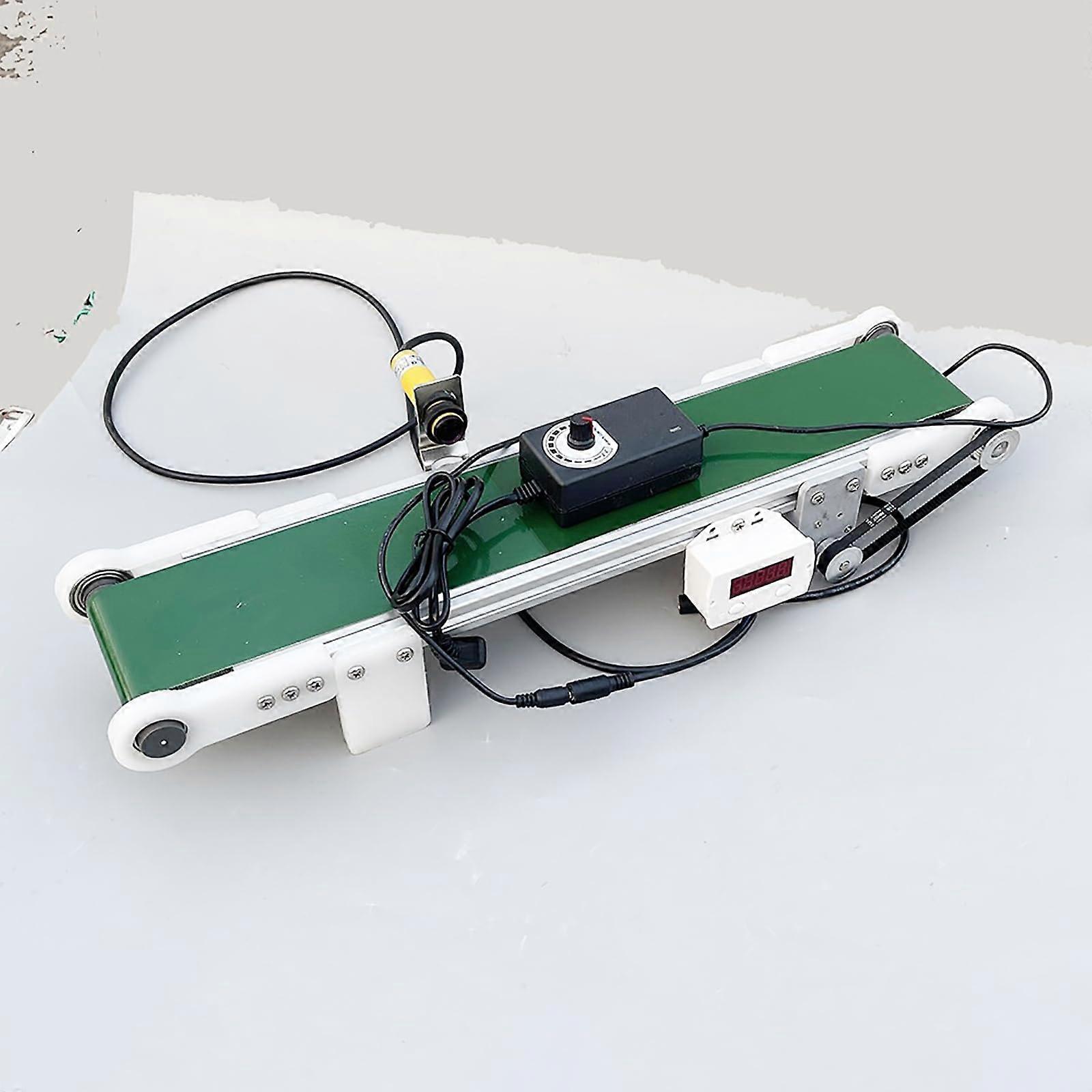 PVC Belt Conveyor with Adjustable Speed and Automatic Counter for Desktop Science Experiments