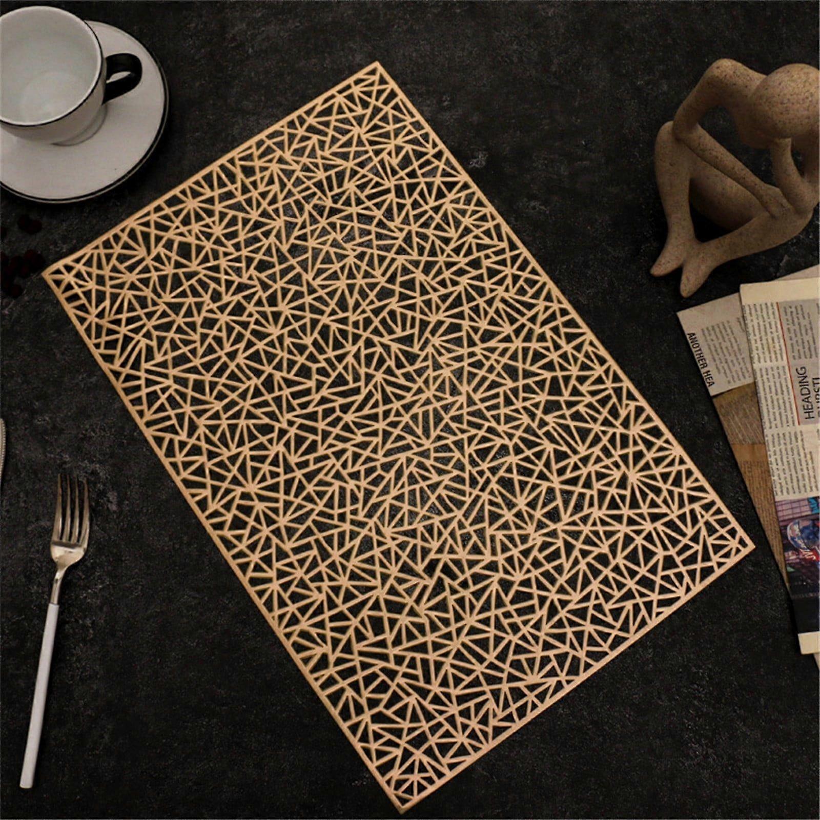 kitchen decor kitchen gadgets Rectangular Flower Placemat Home Daily Table coasters for drinks