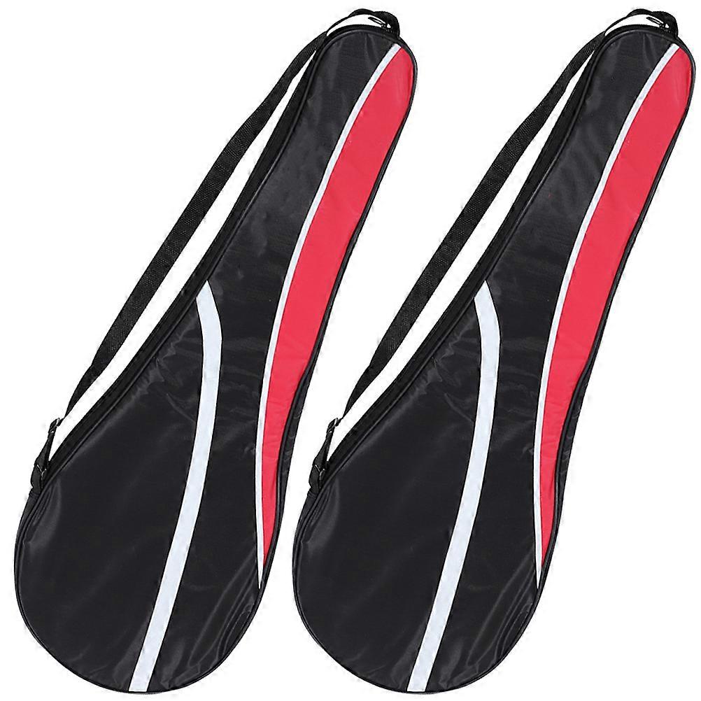 Portable Racket Bag Multi-Function Badminton Bag for Storage 2Pcs