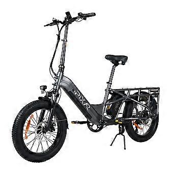 PIXAR PLUS7-10AH silver 48V 500W 20 Fat Tyre Electric Bike  7 Speed LCD