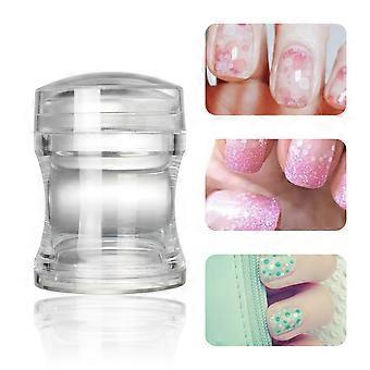 Sello de silicona transparente para uñas, ideal para manicura francesa. Herramientas de decoración de uñas DIY. Suave y adhesivo, fácil de usar, desmontable y lavable.